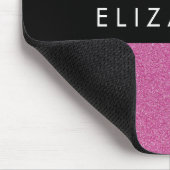 Rosa Glitzer, Hintergrund des Glitzer, Ihr Name Mousepad (Ecke)