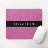 Rosa Glitzer, Hintergrund des Glitzer, Ihr Name Mousepad (Mit Mouse)