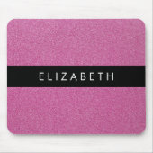 Rosa Glitzer, Hintergrund des Glitzer, Ihr Name Mousepad (Vorne)