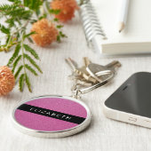 Rosa Glitzer, Hintergrund des Glitzer, Ihr Name Schlüsselanhänger (Seite)