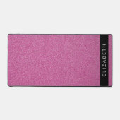 Rosa Glitzer, Hintergrund des Glitzer, Ihr Name Schreibtischunterlage (Vorderseite)