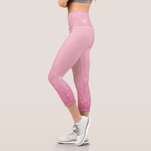Rosa Glitzer Hochgebirgtes Riesengebirge Capri Leggings