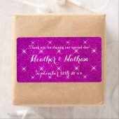 Rosa Glitzer Hochzeitsweine- oder Wasserflaschen-E (Insitu)