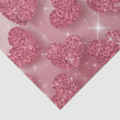 Rosa Glitzer Hört Funkelnd Romantisches Tissue Pap Seidenpapier (Detail)