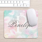Rosa Glitzer Hübsch Bokeh-Muster Mousepad