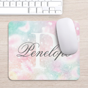 Rosa Glitzer Hübsch Bokeh-Muster Mousepad