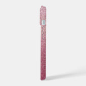 Rosa-Glitzer iPhone 15 Hülle (Linke Seite)