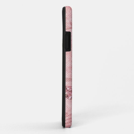 Rosa Glitzer iPhone 5 Hüllen (Hinten/Rechts)