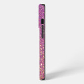 Rosa Glitzer iPhone Hülle (Linke Seite)
