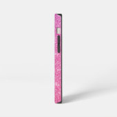 Rosa Glitzer iPhone Hülle (Linke Seite)