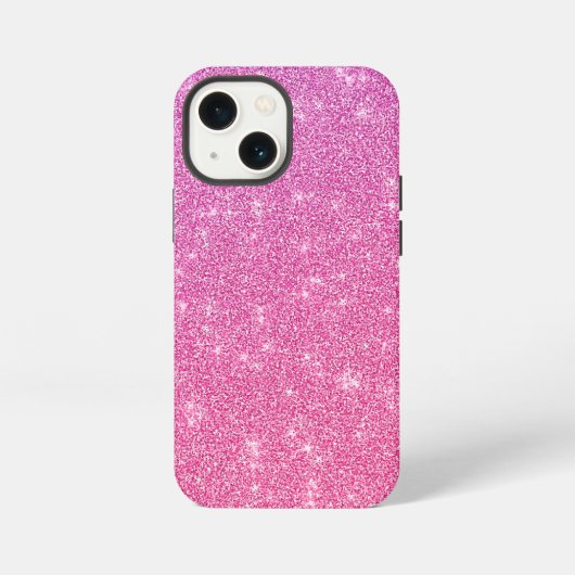 Rosa Glitzer iPhone Hülle (Rückseite)