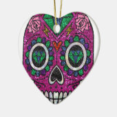 Rosa Glitzer Keramikornament (Links)