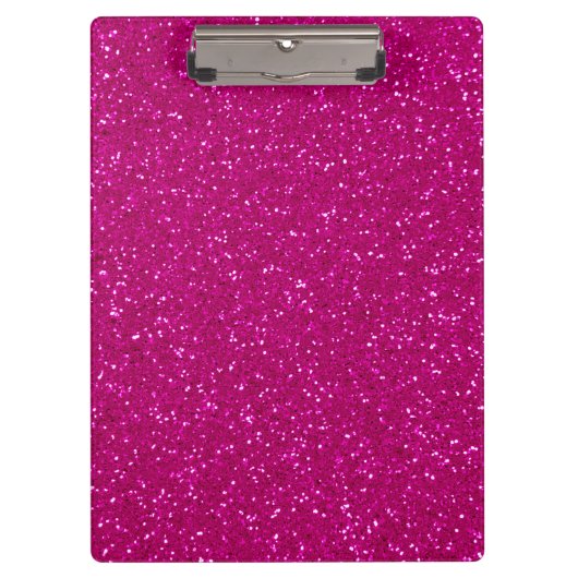 Rosa Glitzer Klemmbrett (Vorderseite)