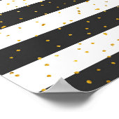 Rosa Glitzer Konfetti Poster (Ecke)