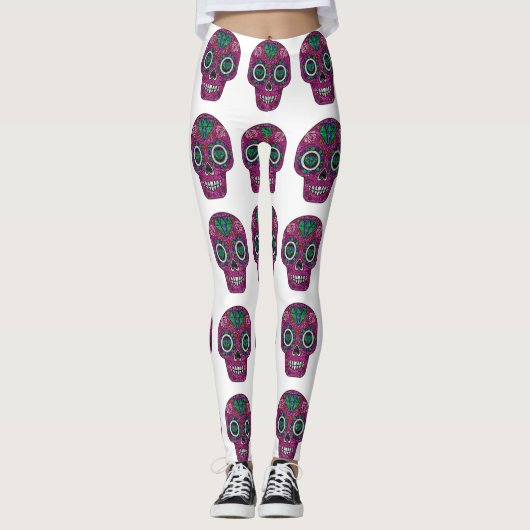Rosa Glitzer Leggings (Vorderseite)