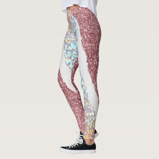 Rosa Glitzer Leggings (Links)