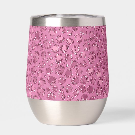 Rosa Glitzer Leopard (Rückseite)