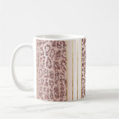 Rosa Glitzer Leopard Druckkaffee Tasse (Links)