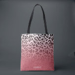 Rosa Glitzer-Leopard-Haut Tasche<br><div class="desc">Rosa Glitzer-Leopard-Haut</div>