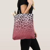 Rosa Glitzer-Leopard-Haut Tasche (Von Nahem)
