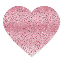 Rosa Glitzer Leopard Ombre