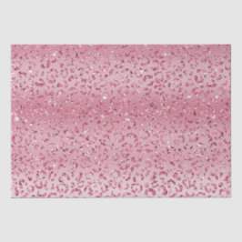 Rosa Glitzer Leopard Ombre Seidenpapier