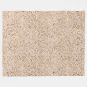 Rosa Glitzer Leopard Print Fleecedecke (Vorderseite (Horizontal))