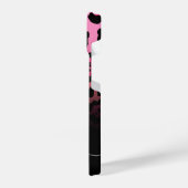 Rosa Glitzer Leopard Print iPhone Hülle (Linke Seite)