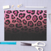 Rosa Glitzer Leopard Print Seidenpapier (Handwerk)
