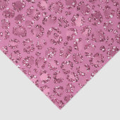 Rosa Glitzer Leopard Seidenpapier (Detail)