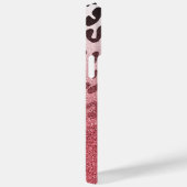 Rosa Glitzer Leopard Skin Case-Mate iPhone Hülle (Rückseite / Rechts)