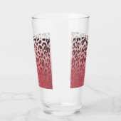 Rosa Glitzer Leopard Skin Glas (Links)
