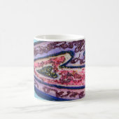 Rosa Glitzer Lila Hearts Custom Coffee Tasse (Mittel)