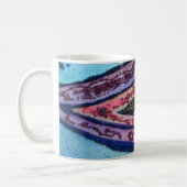 Rosa Glitzer Lila Hearts Custom Coffee Tasse (Links)