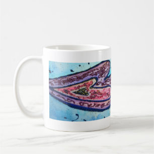 Rosa Glitzer Lila Hearts Custom Coffee Tasse