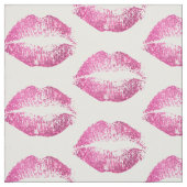 Rosa Glitzer-Lippen #2 Stoff (Muster)