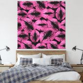 Rosa Glitzer Lippen #3 Leinwanddruck (Insitu (Schlafzimmer))