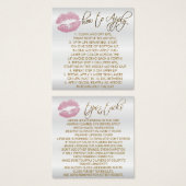 Rosa Glitzer Lippen auf Weiß - Anbringen (Vorne & Hinten)