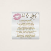 Rosa Glitzer Lippen auf Weiß - Anbringen (Vorderseite)