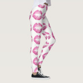 Rosa Glitzer Lippen Leggings (Rechts)