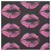 Rosa Glitzer-Lippen Stoff (Muster)