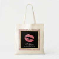 Rosa Glitzer Lips Fragte mir über meinen Lipstick