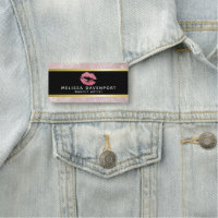 Rosa Glitzer Lips & Rose Gold Tropische Blätter