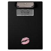 Rosa Glitzer Livio Vacchini Gebäudes Rodelbahn Per Klemmbrett (Vorderseite)