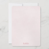 Rosa Glitzer Look Confetti Save the Date (Rückseite)