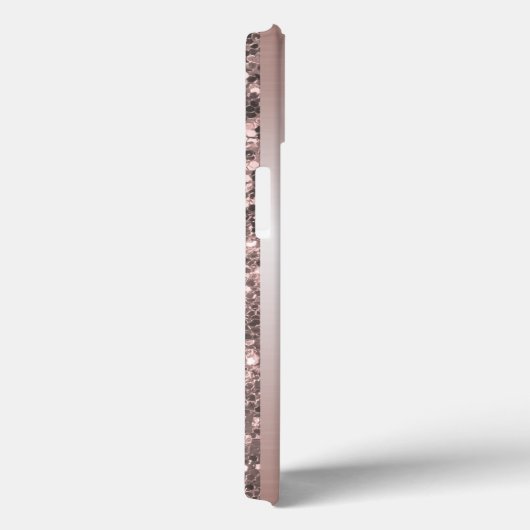 Rosa Glitzer Look Handgeschriebener Name 13 Case-Mate iPhone Hülle (Rückseite / Rechts)