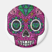 Rosa Glitzer Magnet (Vorne)