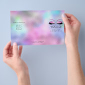 Rosa Glitzer Makeup Augen Lash Rose DL 3 Packungsb Flyer (Handgriff)