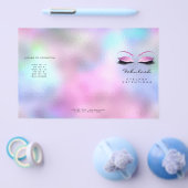 Rosa Glitzer Makeup Augen Lash Rose DL 3 Packungsb Flyer (Einzeln)