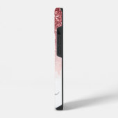 Rosa Glitzer Marmor iPhone Hülle (Linke Seite)